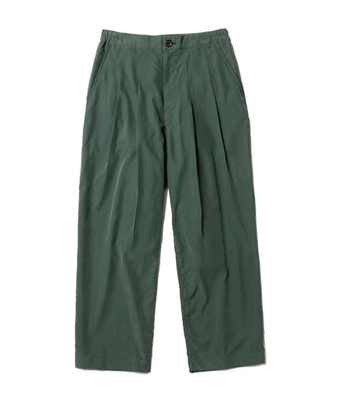 MR.OLIVE /T/R POWDER CLOTH / 2TACK WIDE EASY PANTS ミスターオリーブ/T/Rパウダークロス/2タックワイドイージーパンツ